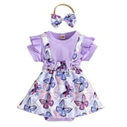Eashery Baby Girl Onesies 0-3 MonthsBaby Girls' 2-Way Zip Thermal Footed Sleep and Play Purple 9-12 Months